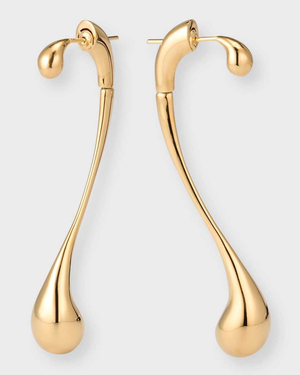 18K Gold-Plated Drop Earrings